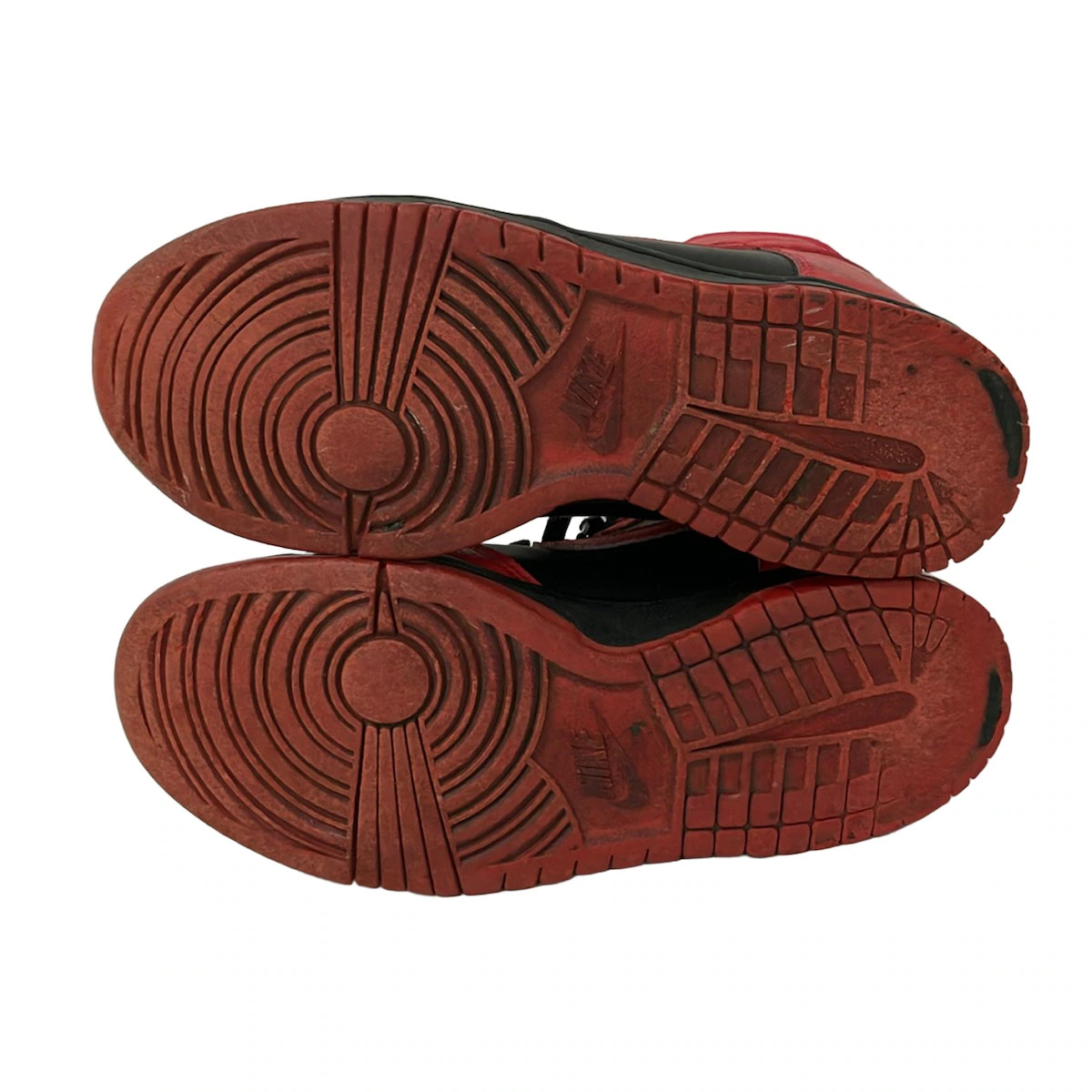 NIKE Dunk High Unclear Red Black Leather Synthetic Leather – Men’s Sneakers