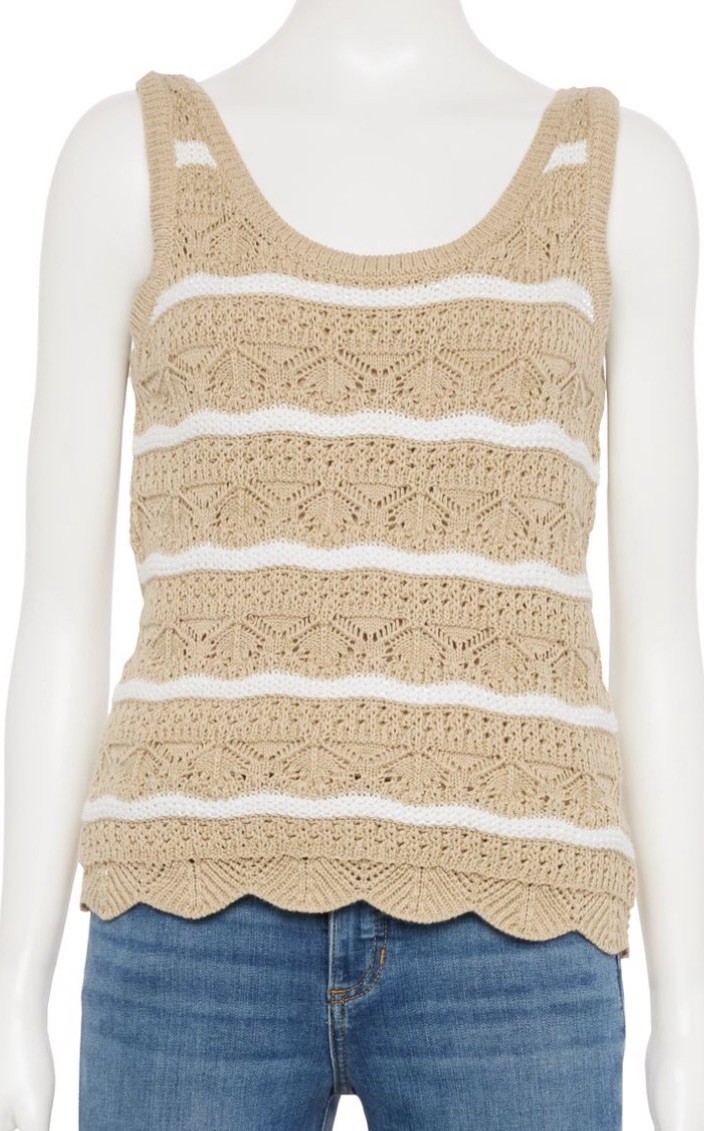 LC Lauren Conrad Scoopneck Tank Women’s Top. Size 2X) 53% Acrylic 45% Cotton.
