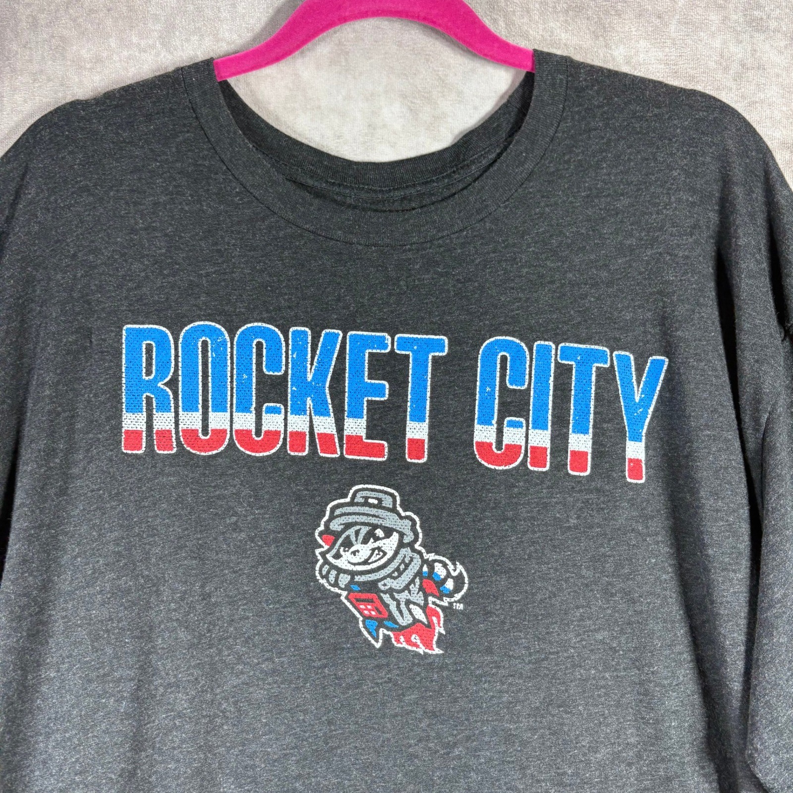 Rocket City Trash Pandas 108 Stitches T Shirt Mens 3X Gray MiLB Baseball Tee