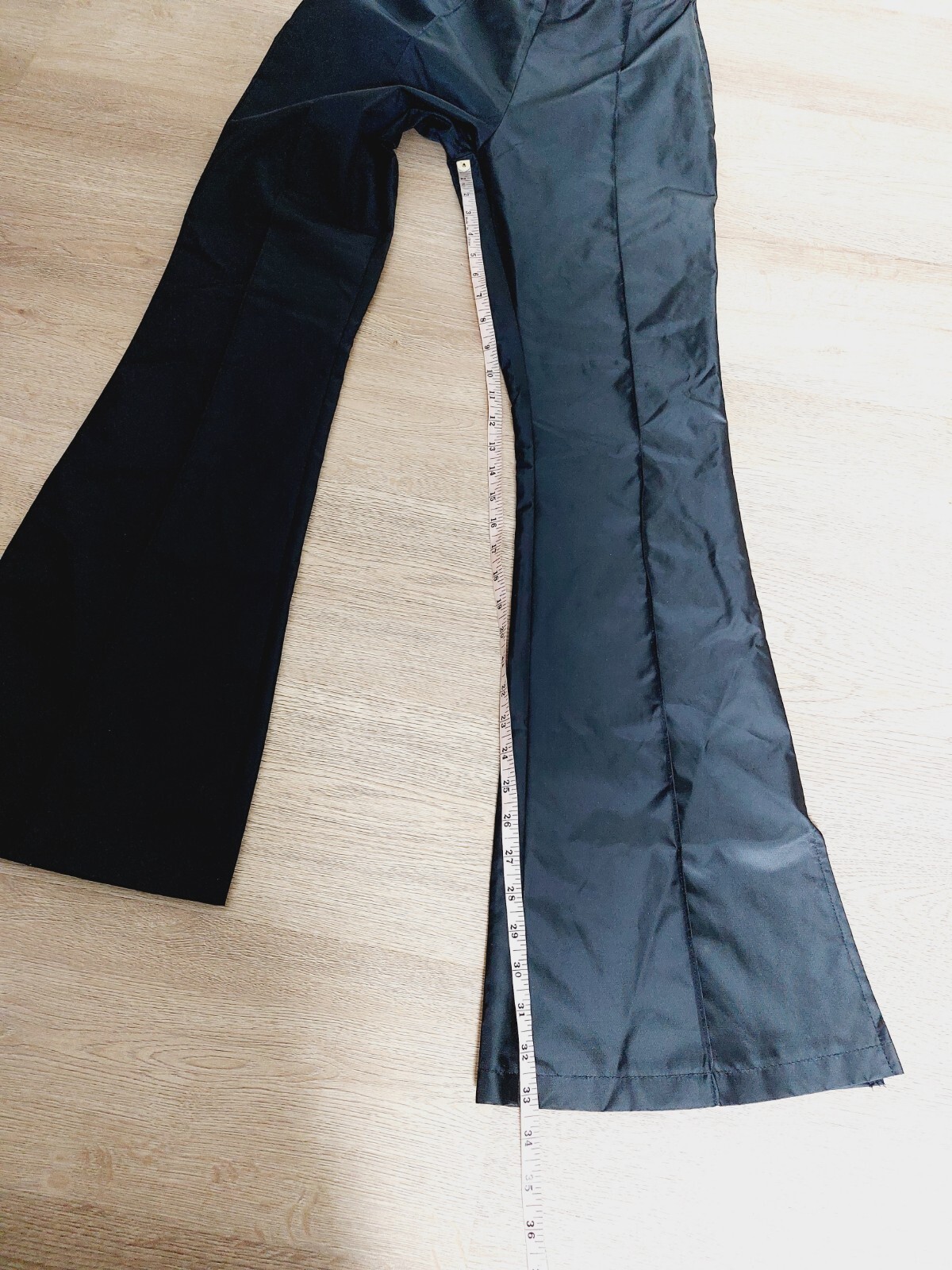 NEW/PRETTY LITTLE THING/WOMEN’S/SZ.0/BLACK/100%POLYAMIDE/HI RISE/WIDE LEG/