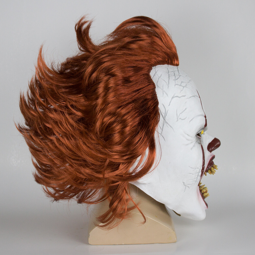 LED Pennywise Clown Mask Stephen King’s It Chapter Two Masque Movie Cosplay Mask
