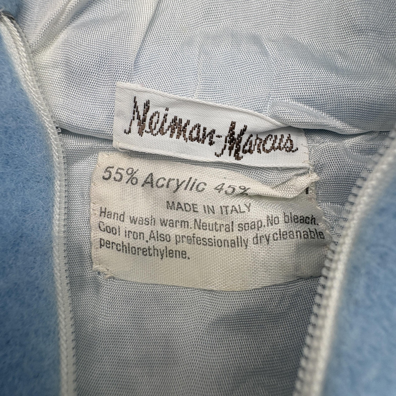 Neiman-Marcus Snowsuit Boys 6-9 Months Blue Fleece Duck Hooded One Piece Winter