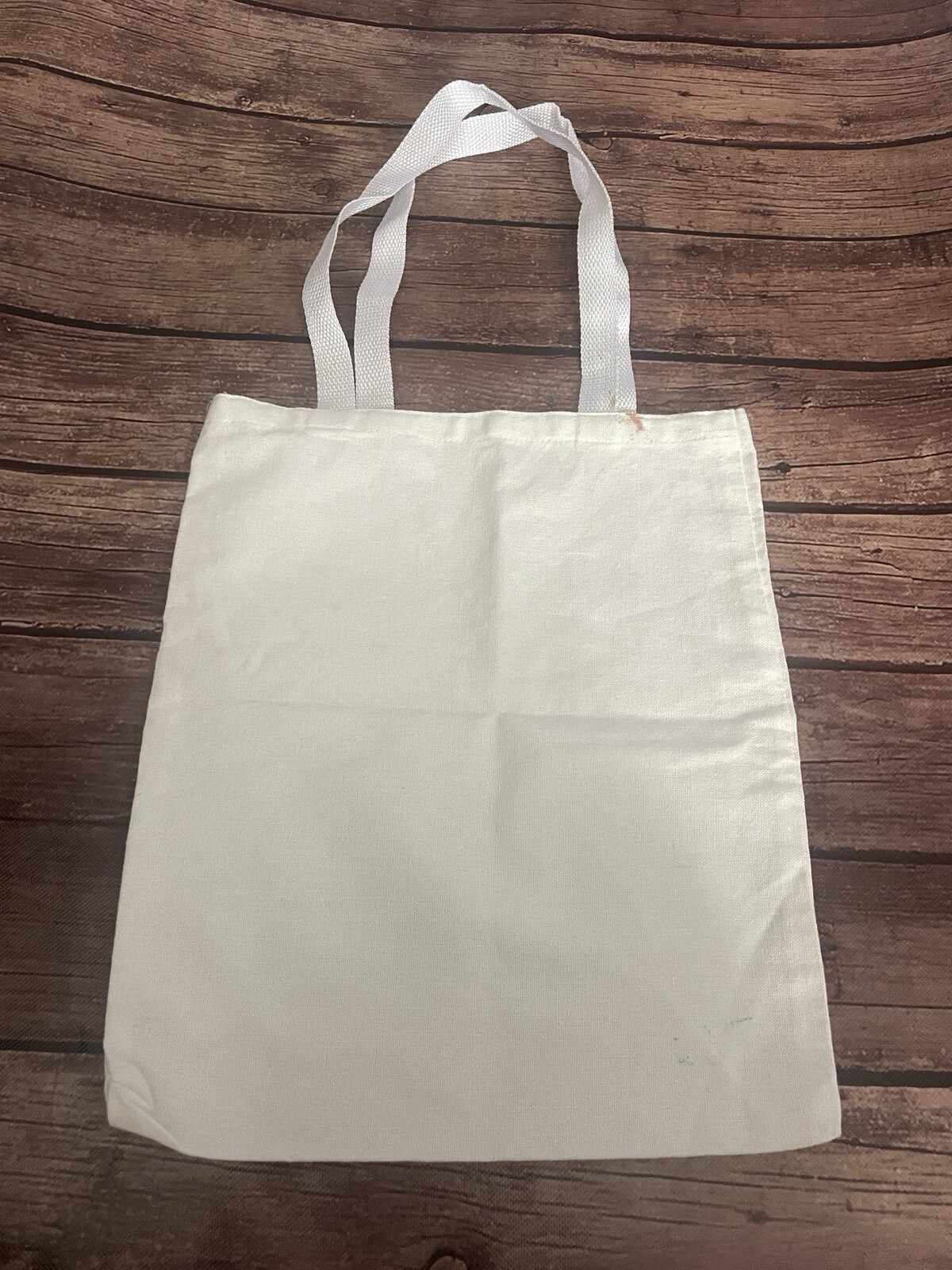 12.75” Natural Canvas Tote Bag SEE NOTES DIY Crafting