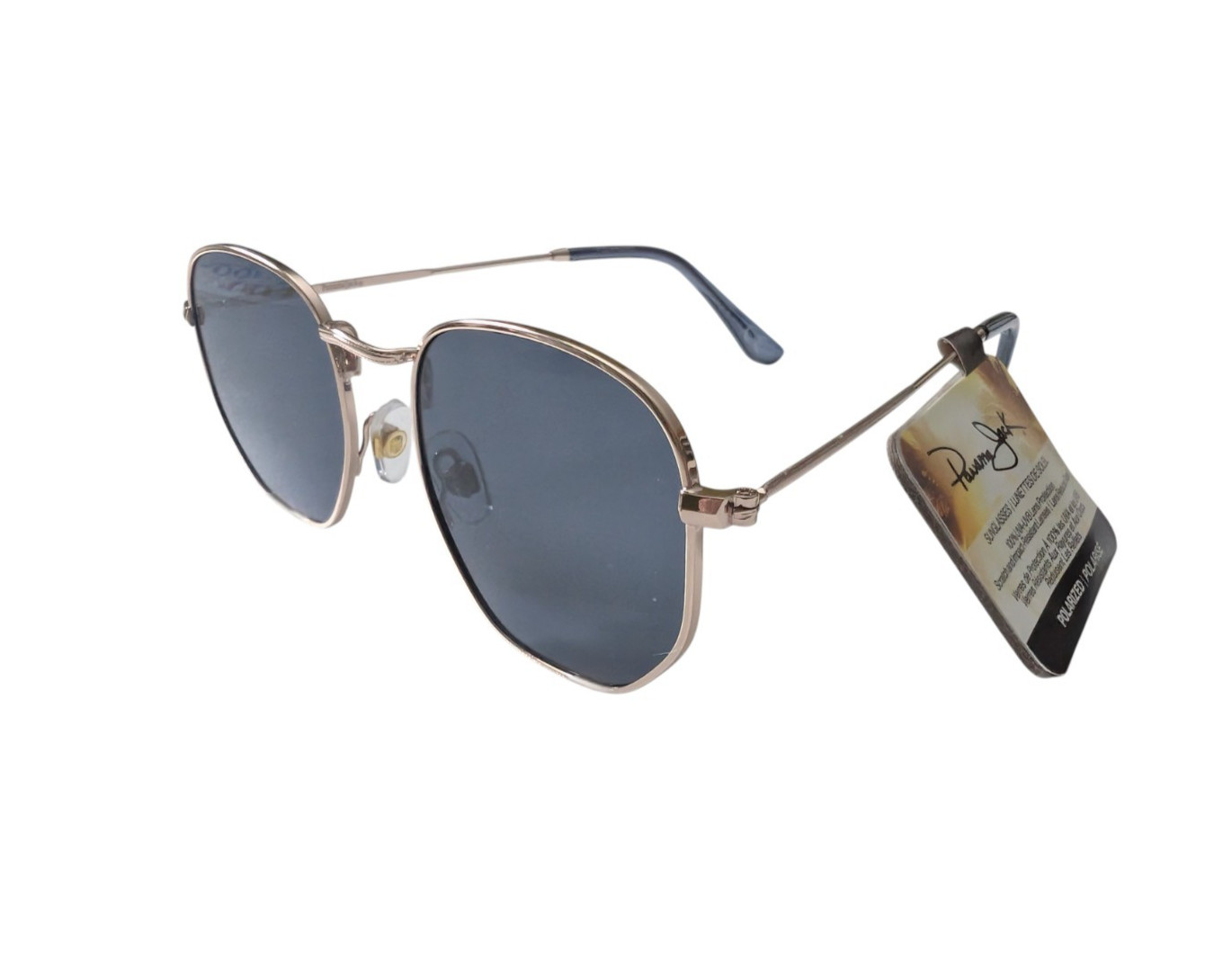 Panama Jack Polarized Sunglasses PJP 23 1003 BLU FWG Hexagonal-Style Blue Lens