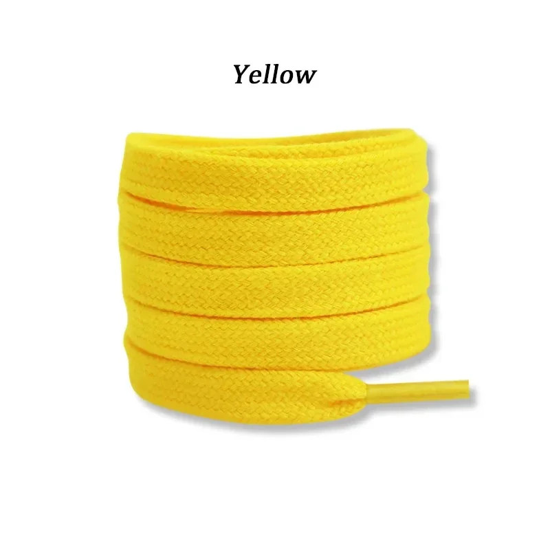 Quality Cotton Shoelaces 0.8cm Width Flat Shoelace Tennis Sneakers Shoe laces 80