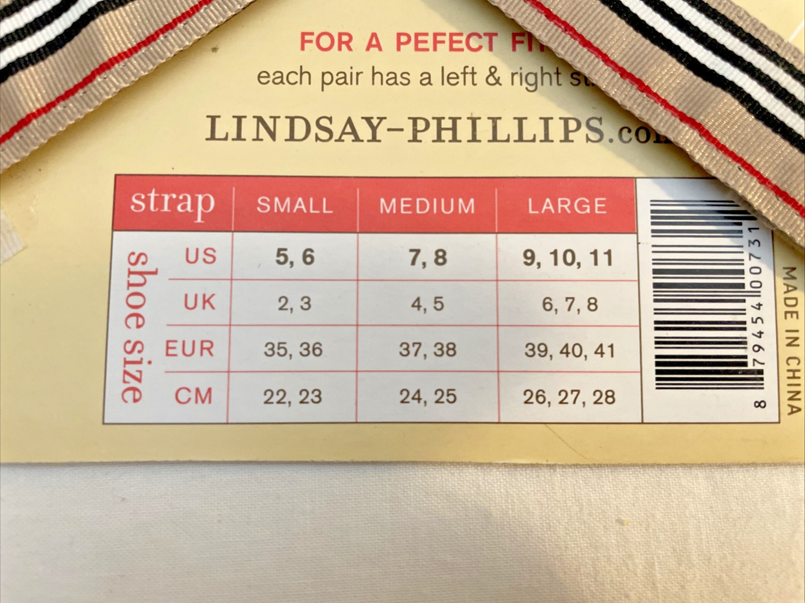 NEW ~ Women’s Lindsay-Phillips ~ SwitchFlops Switchable Straps Small Set of 5