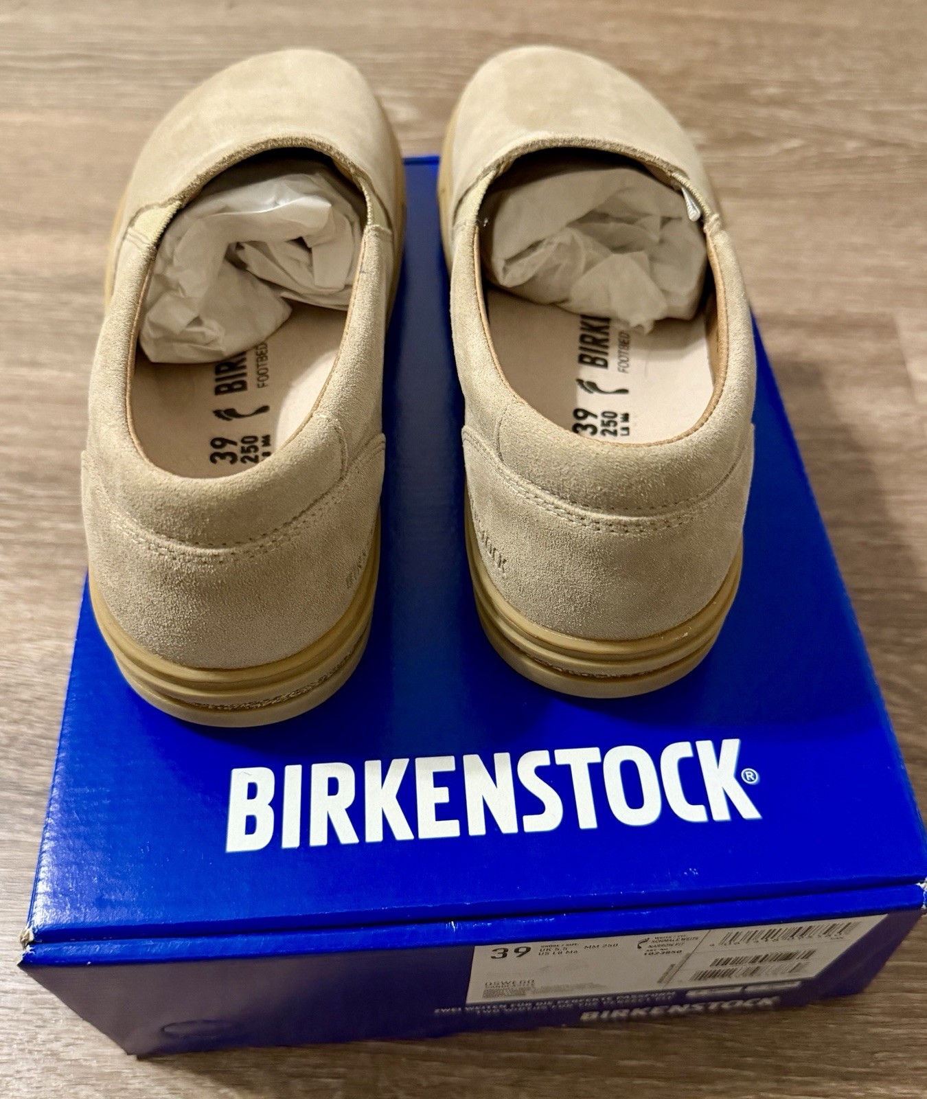 Birkenstock Oswego Suede Leather Sandcastle Shoes US M6 W8 EU39 NARROW 1023850