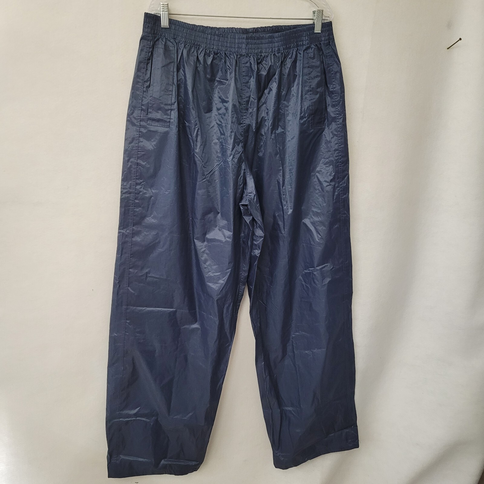 Academy Sports Rain Pants Mens XXL Navy Blue Waterproof Elastic Waist Pockets