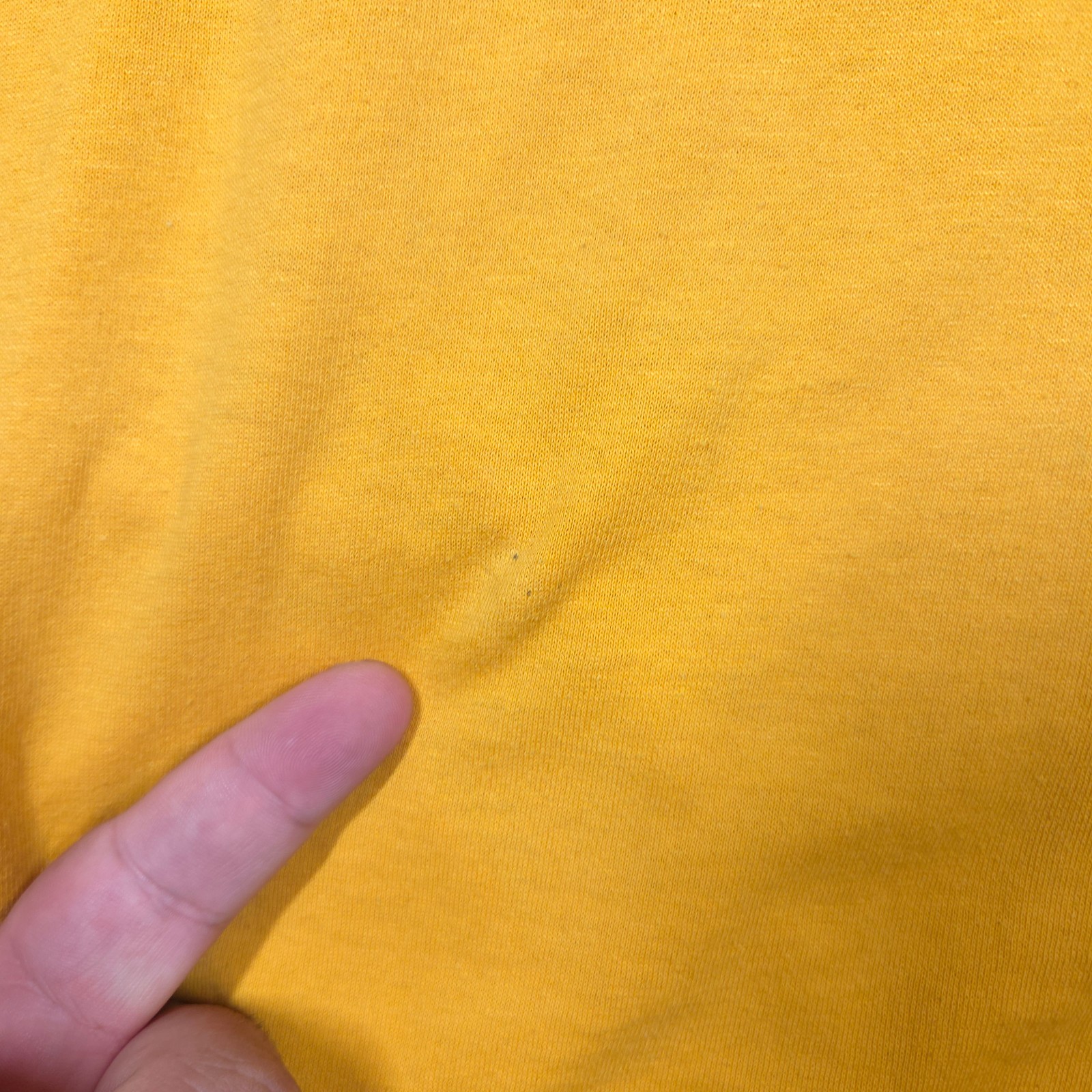Vintage Russell Athletic T-Shirt Men’s 2XL Yellow Blank Single Stitch USA 90s