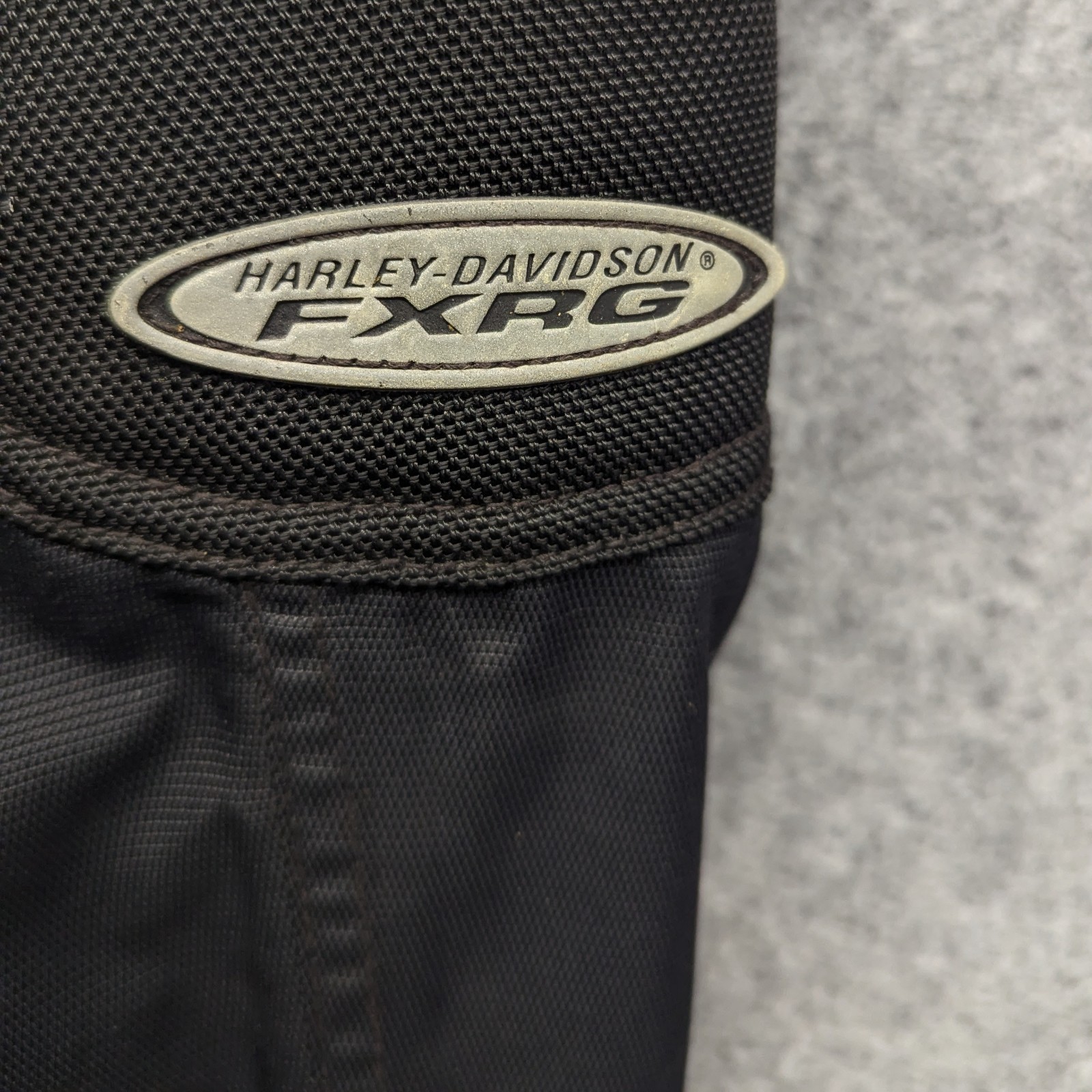 Harley-Davidson FXRG Men’s XL Black Nylon Armored Motorcycle Riding Jacket Coat