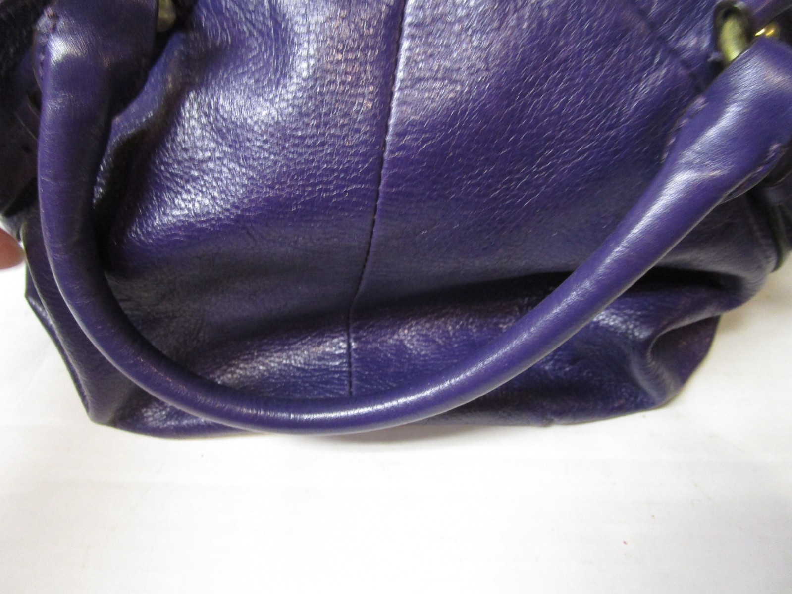 Women’s Coach Madison Sophia Shoulder Bag Purple Leather #15960