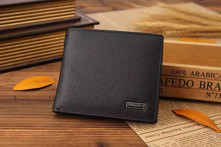 Men’s Leather Bifold Wallet RFID Blocking Slim Pocket Credit Card Holder/Cash