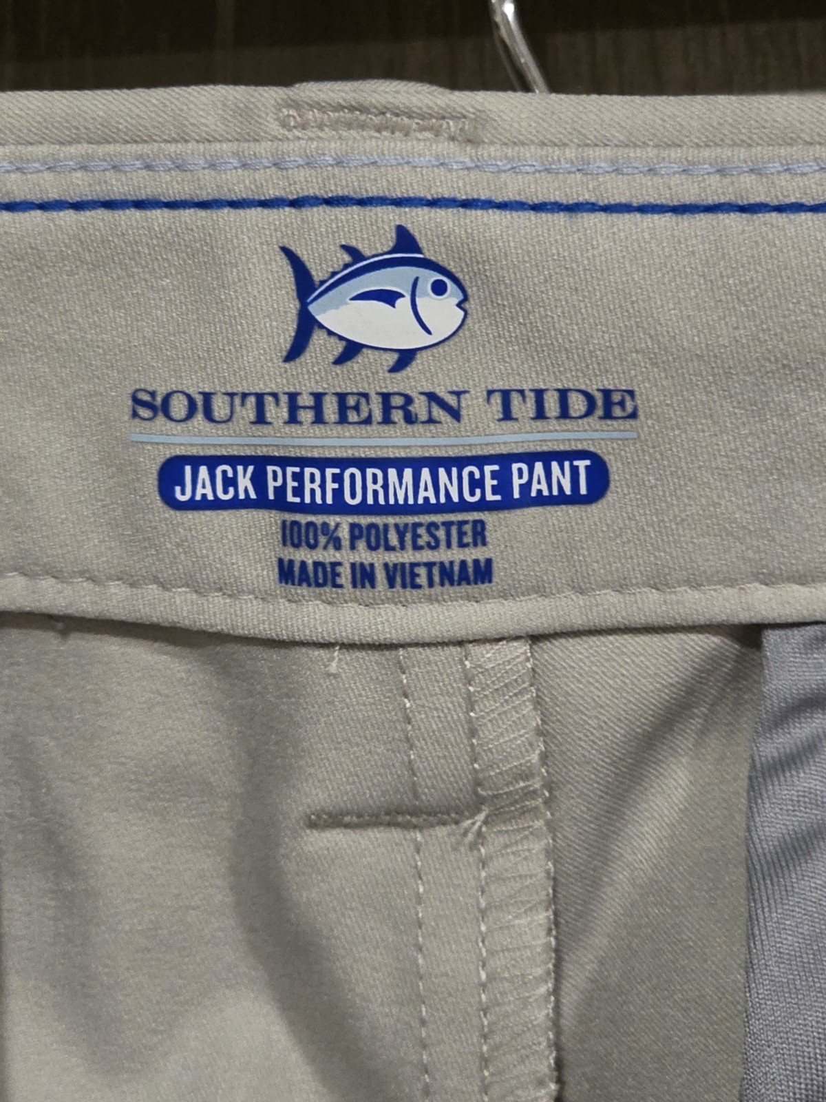 SOUTHERN TIDE Jack Performance Pants Men’s 30×30 Tan Flat Front Polyester