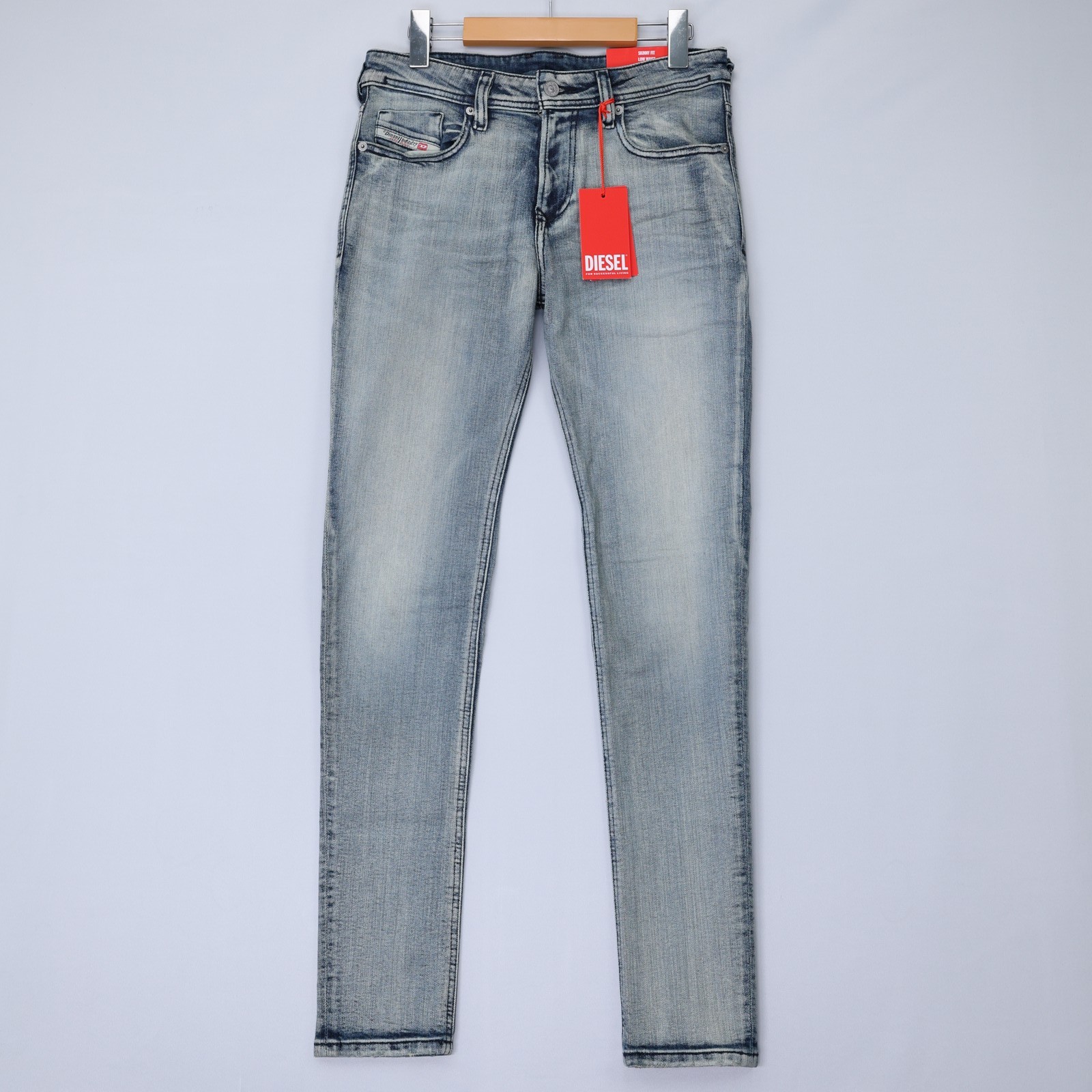 Diesel Mens Jeans 1979 Sleenker Trousers Skinny Low Rise Denim Blue Size NWT