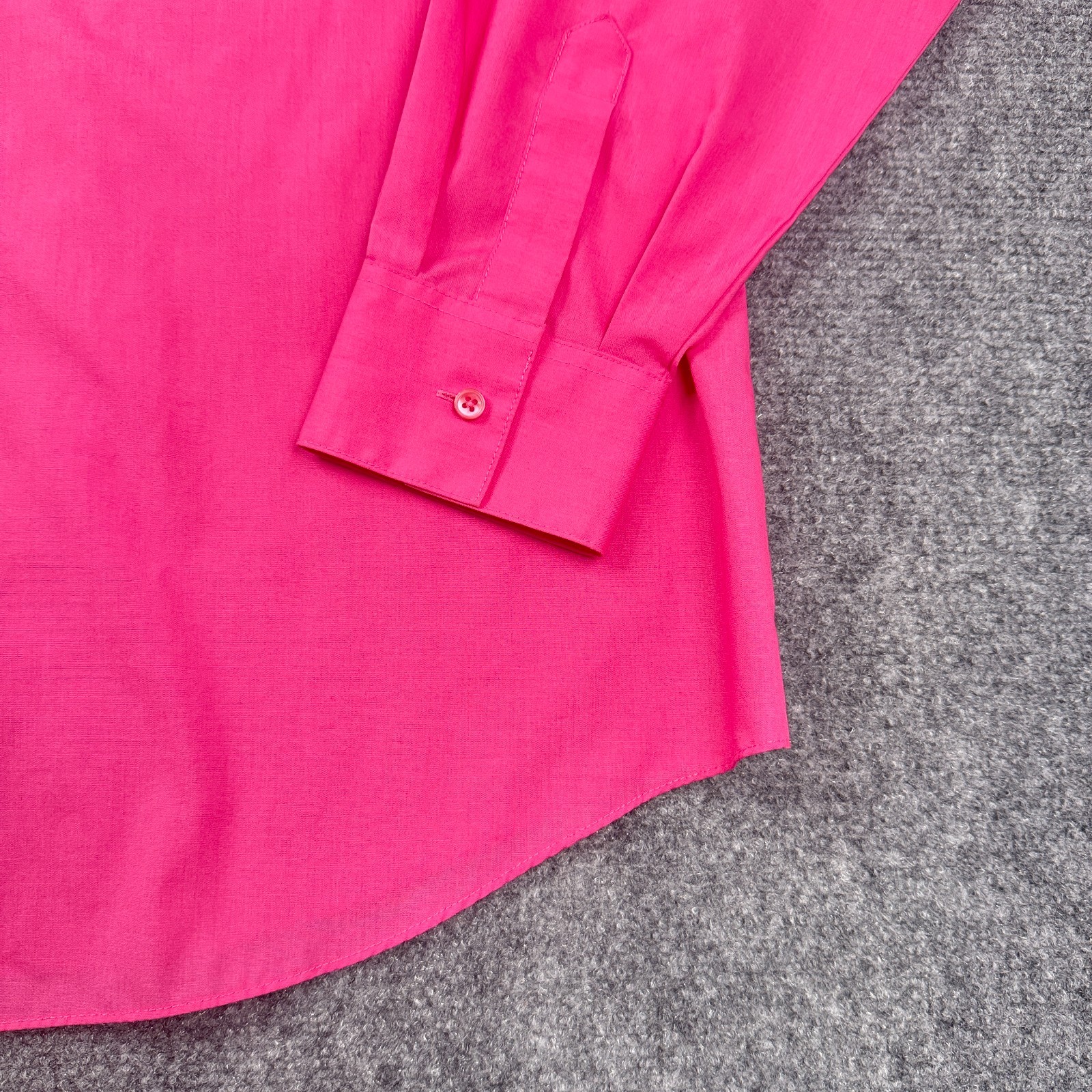 Foxcroft Womens Button Up Dress Shirt Size 16 Pink Wrinkle Free Long Sleeve
