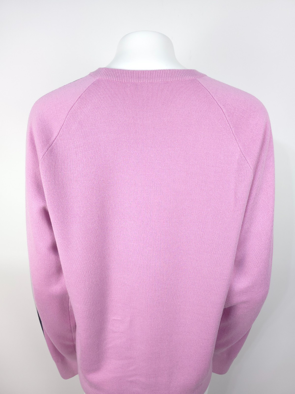 Olivia von Halle Women’s Sweater L Lilac Silk Cashmere Raglan Pullover