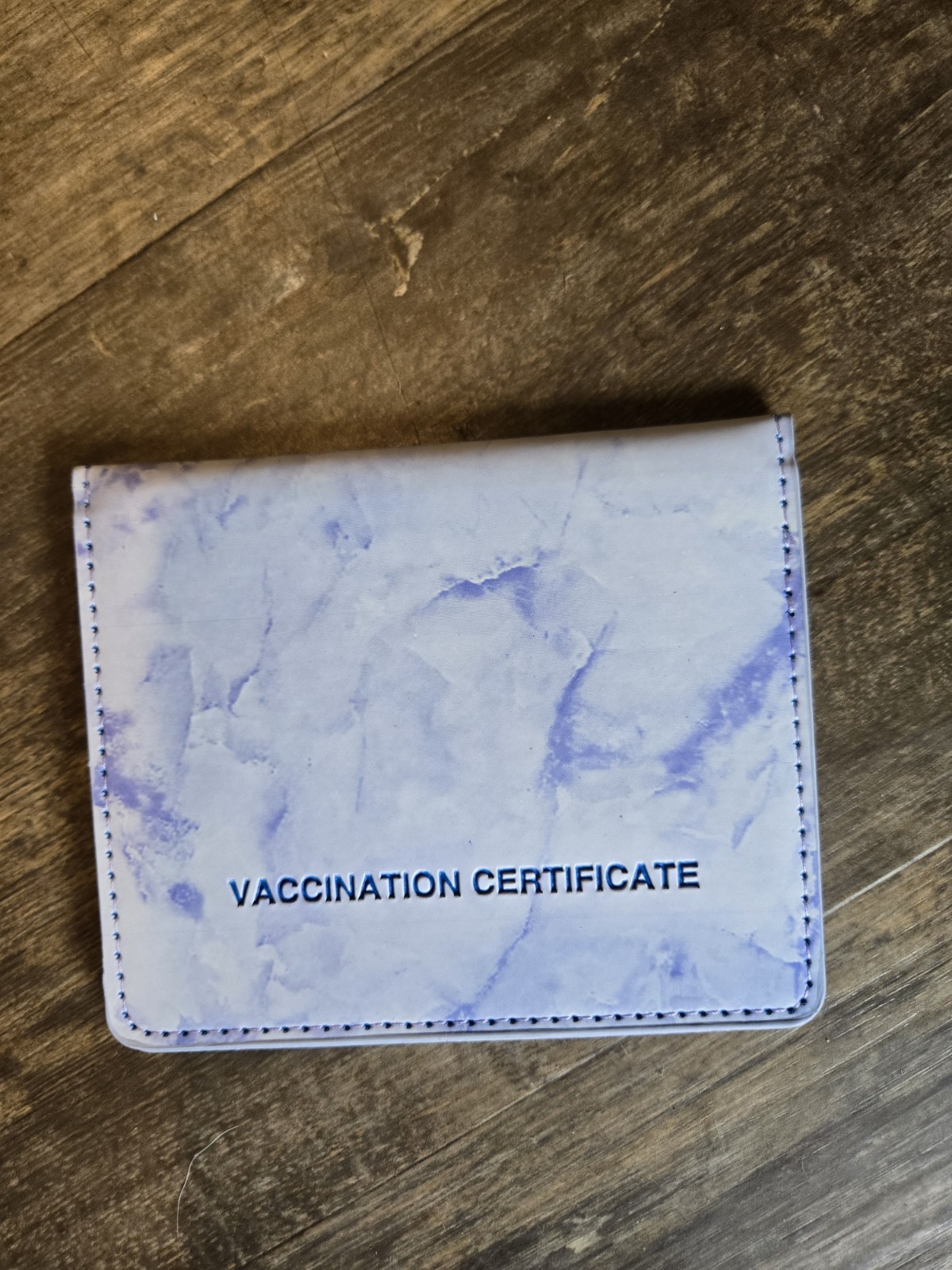 Marble Pattern Multicolor ID & Badge Holder Synthetic with Plastic Divider