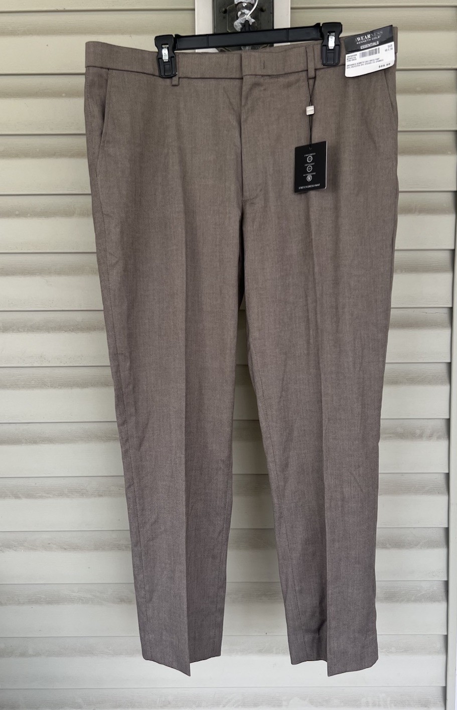 Kenneth Cole Awareness Pants Mens 40×30 Taupe Modern Fit 2-Way Stretch NWT