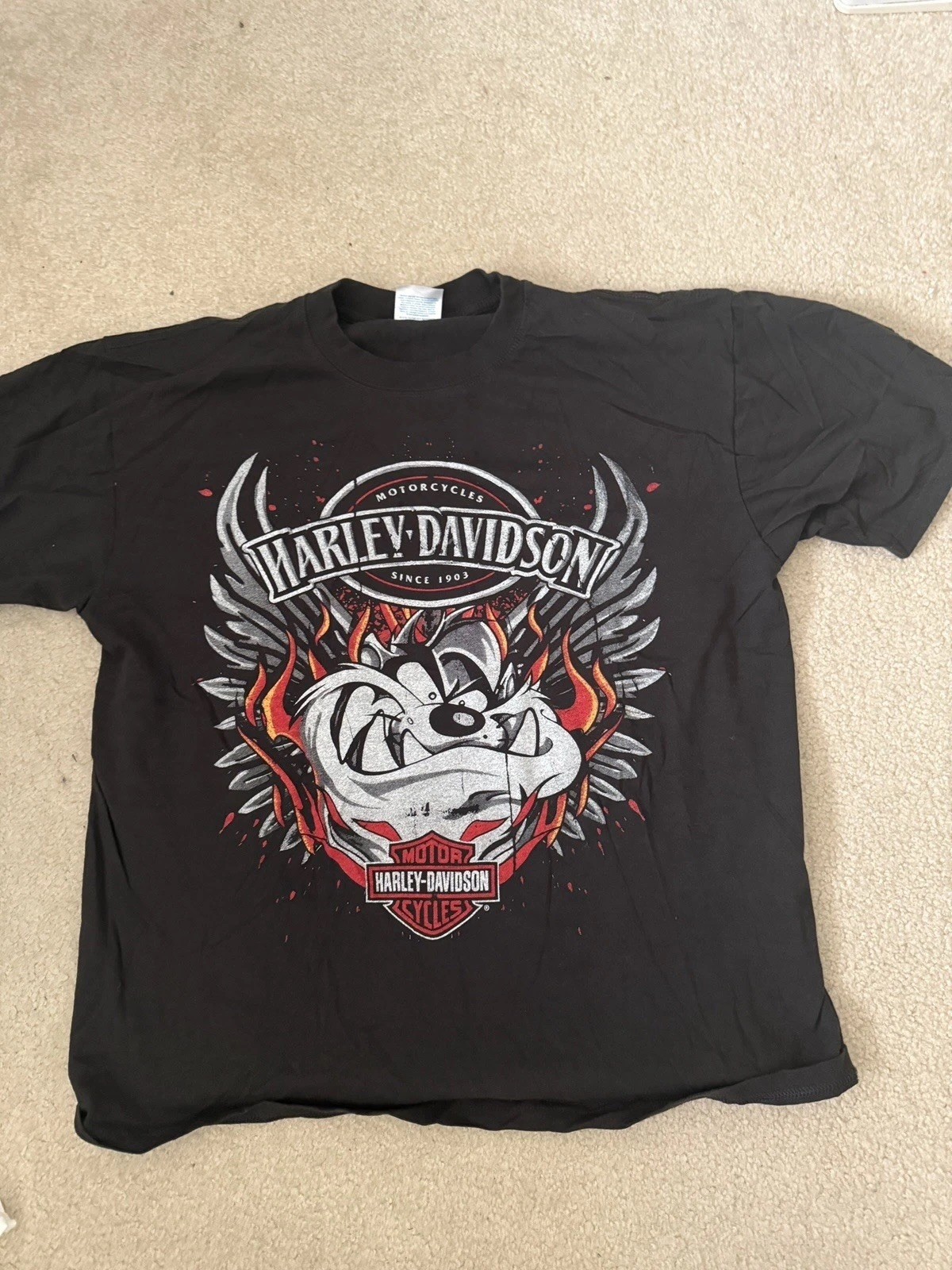 Harley Davidson Live Hard Be Free Engine Tee Shirt From Japan