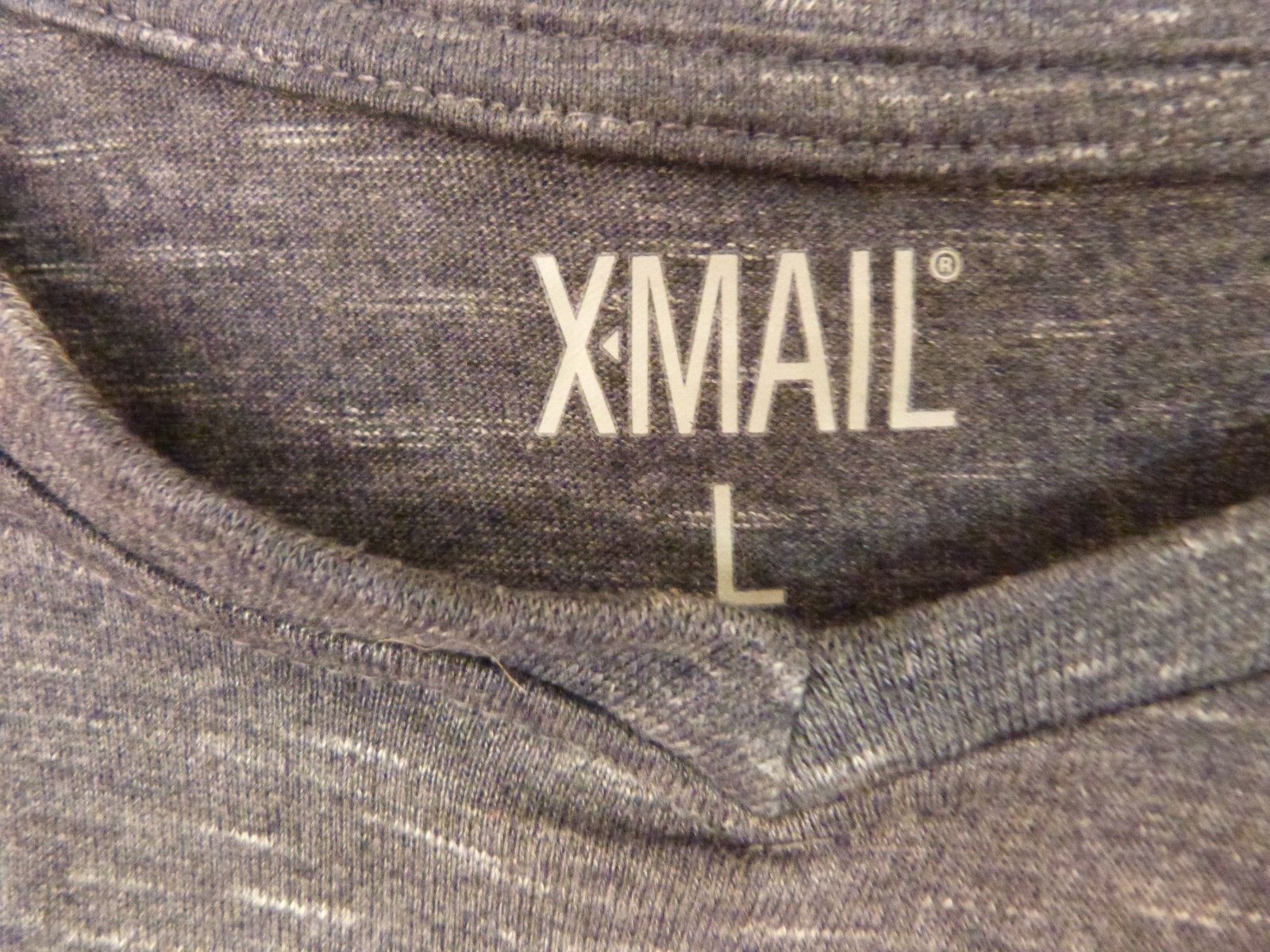 Ladies X-Mail SHIRT Size L Grey (measurements in description)