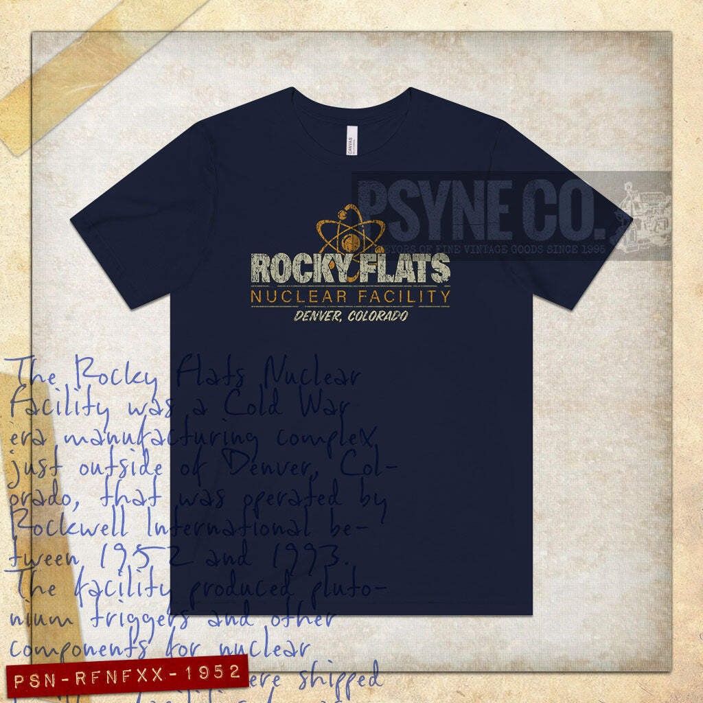 Rocky Flats Nuclear Facility 1952 Vintage Men’s T-Shirt
