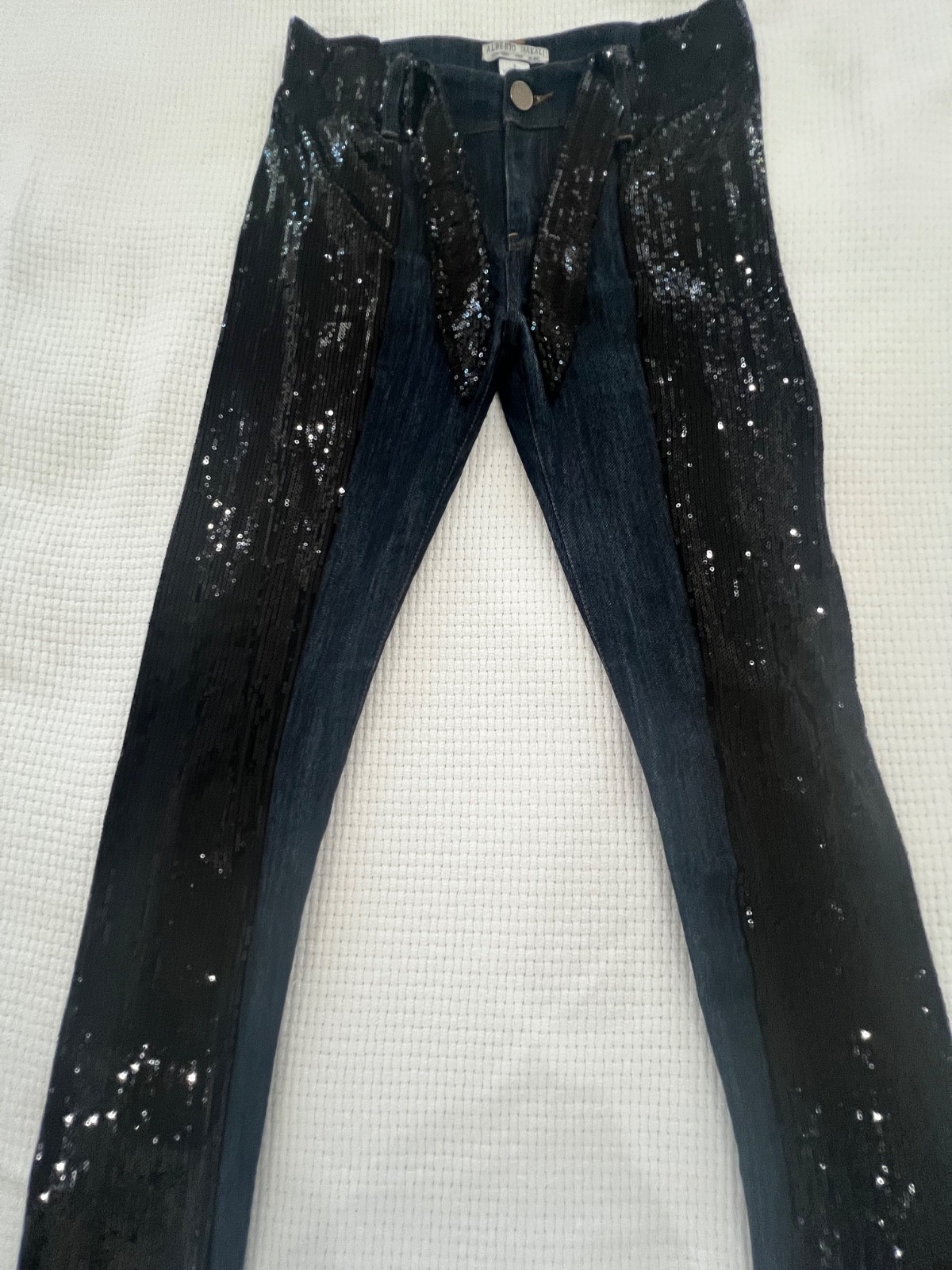 Alberto Makali sequin side panel jeans size 6