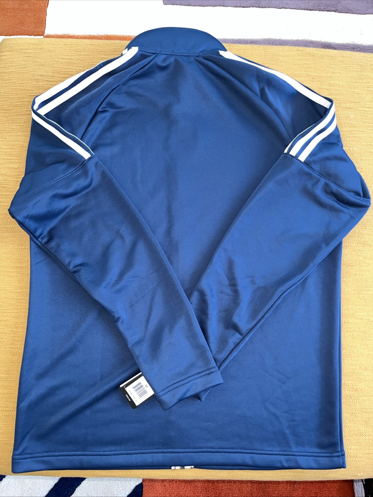 $60 NWT Mens ADIDAS 1 BLUE/White 1 Gray/WhiteTrack Jogging Athletic Jacket, Sz M