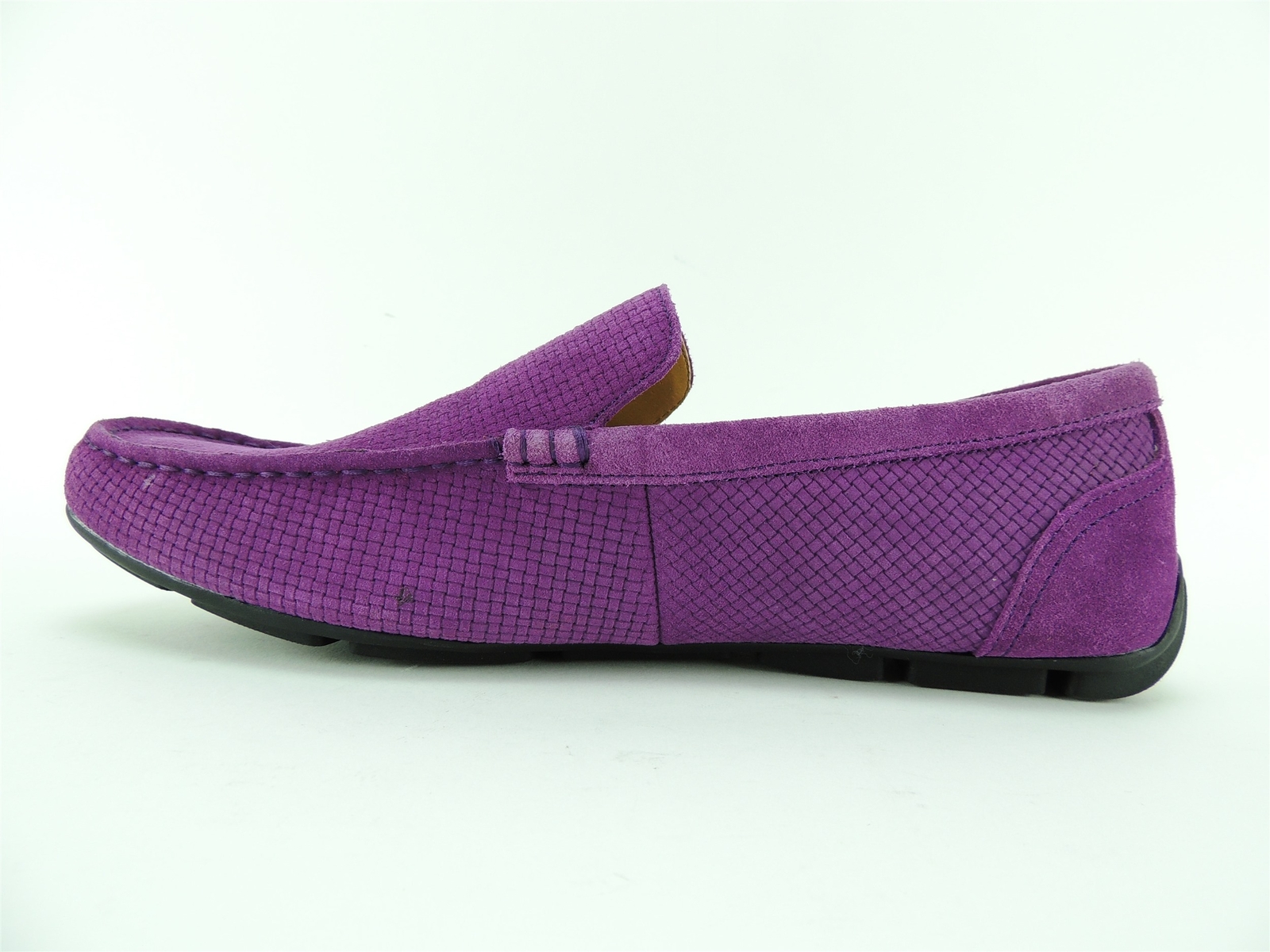 Alfani Men’s Kendric Textured Drivers Plum Suede Size 9.5 M