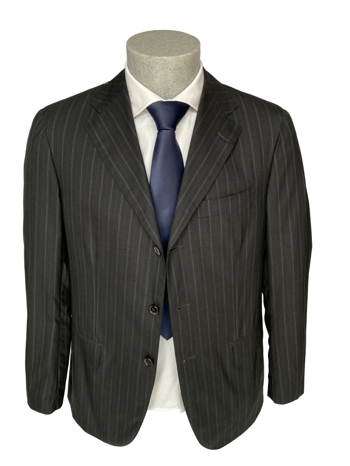 150’s SUTOR Men’s Dark Grey Plaster Pure Wool Superfine Dress.