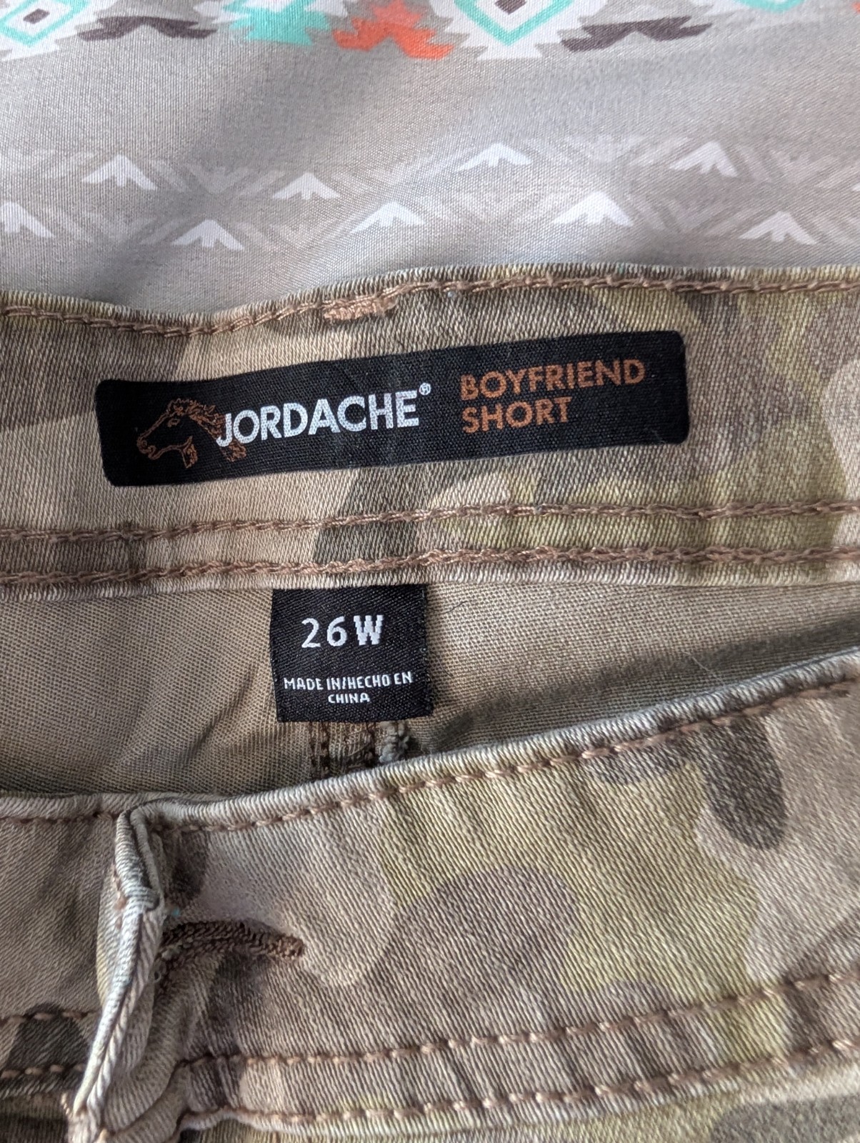 Jordache Boyfriend Short Camo 26w