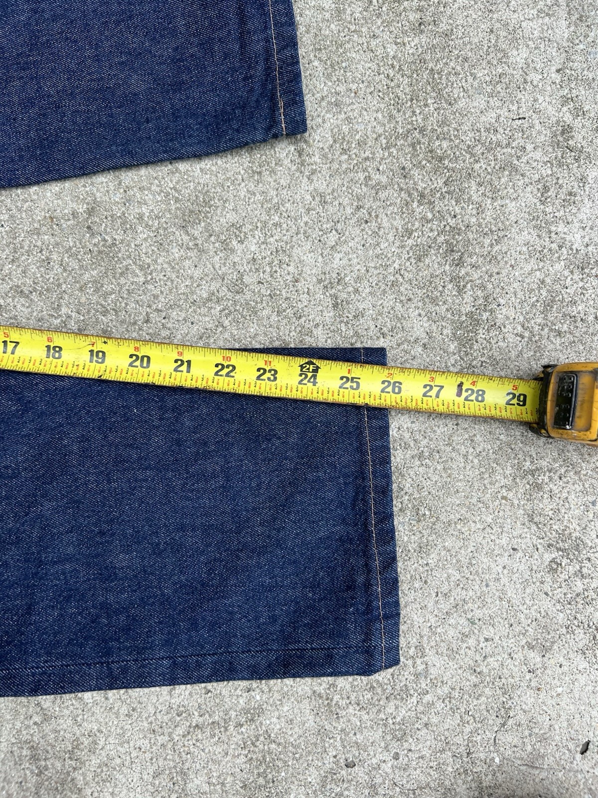 Nashville Denim Company Straight Leg Dark Wash Selvedge Jeans Size 32×26 USA