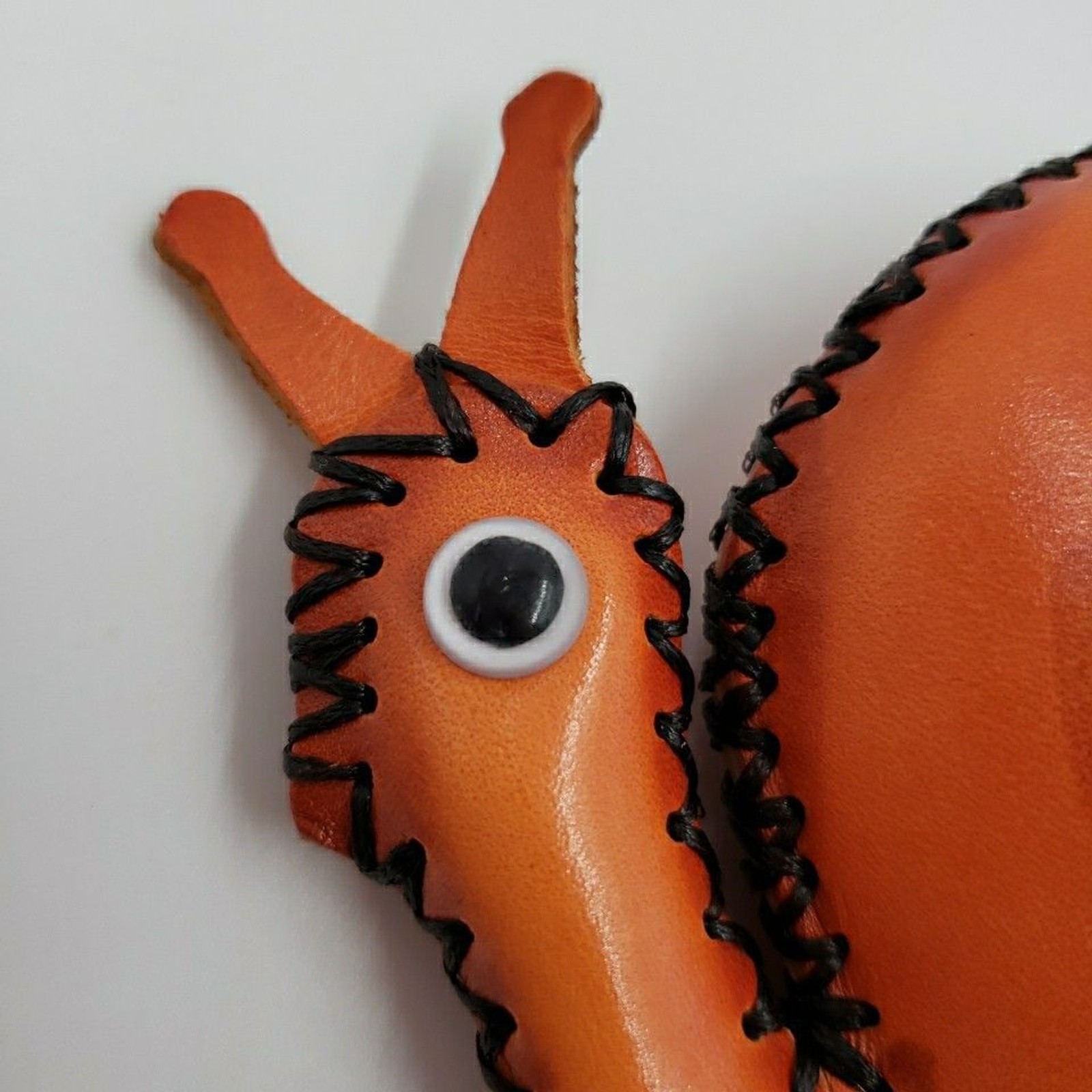 SNAIL Zip Pouch Pendant Creative Gift Jewelry Holder Handmade Leather Coin Purse