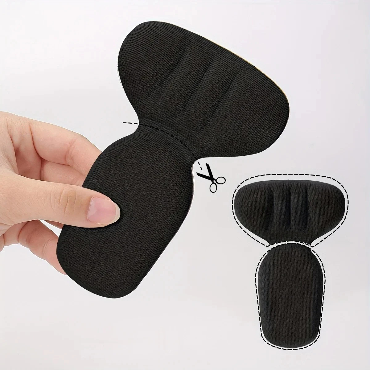 Heel Pads Cushion T Shape Foam Inserts Non Slip Shoe Heel Cup Comfort Soft 1Pair