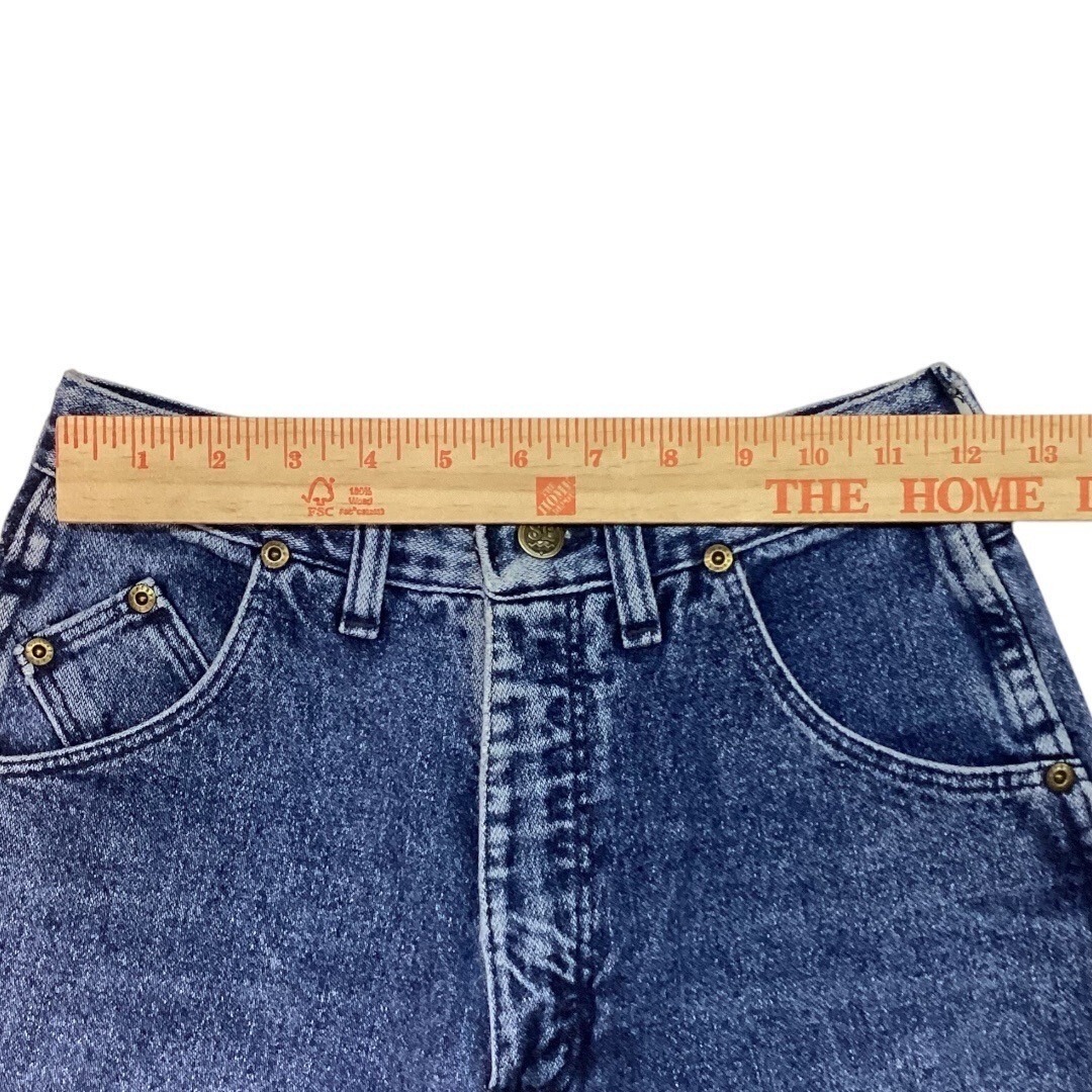 Vintage Wrangler Silverlake High-Waisted No Back Pocket Blue Jean Denim Size 8
