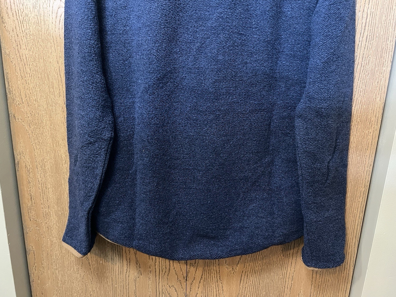 prAna Men’s Small IncrediWool 1/2 Zip Stormy Night Heather Quilted Pullover NWT
