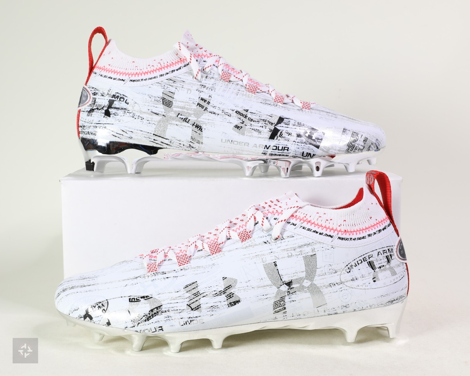 Under Armour Spotlight 25th Anniversary Football Cleats Size 12-13 (3024476-100)