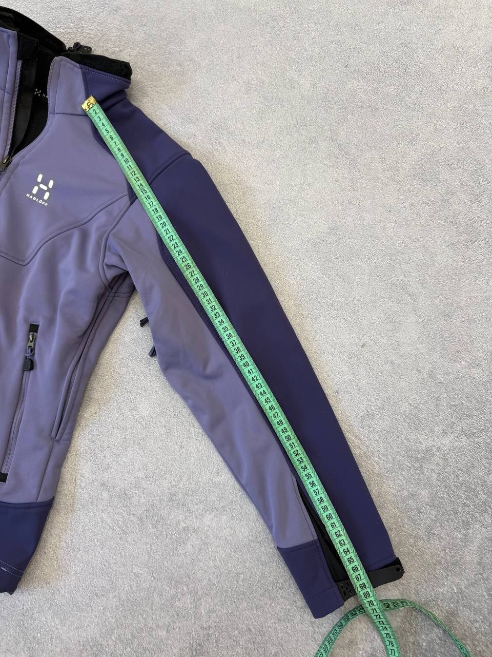 Haglöfs Women Softshell Fleece Jacket Size S Purple Outdoor Trekking Hiking