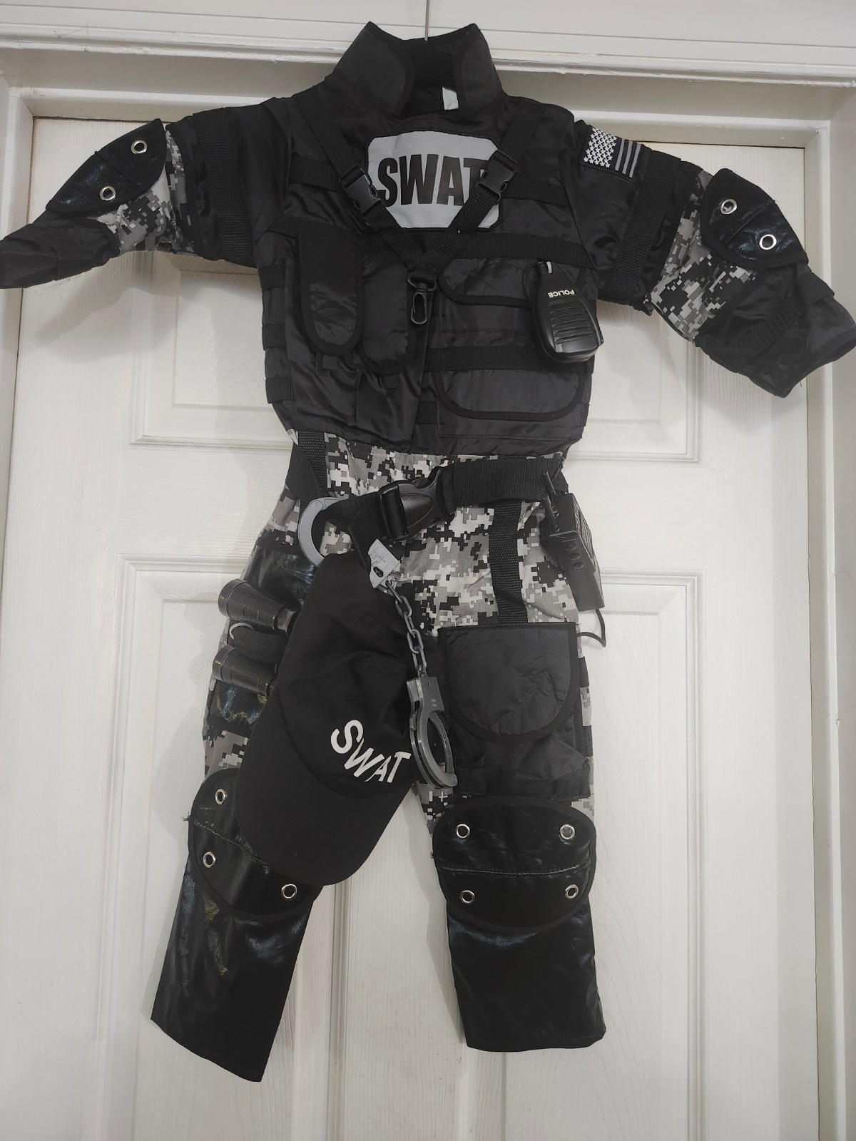 SWAT Team Costume With Accessories Child Size 3-4 by Teetot New