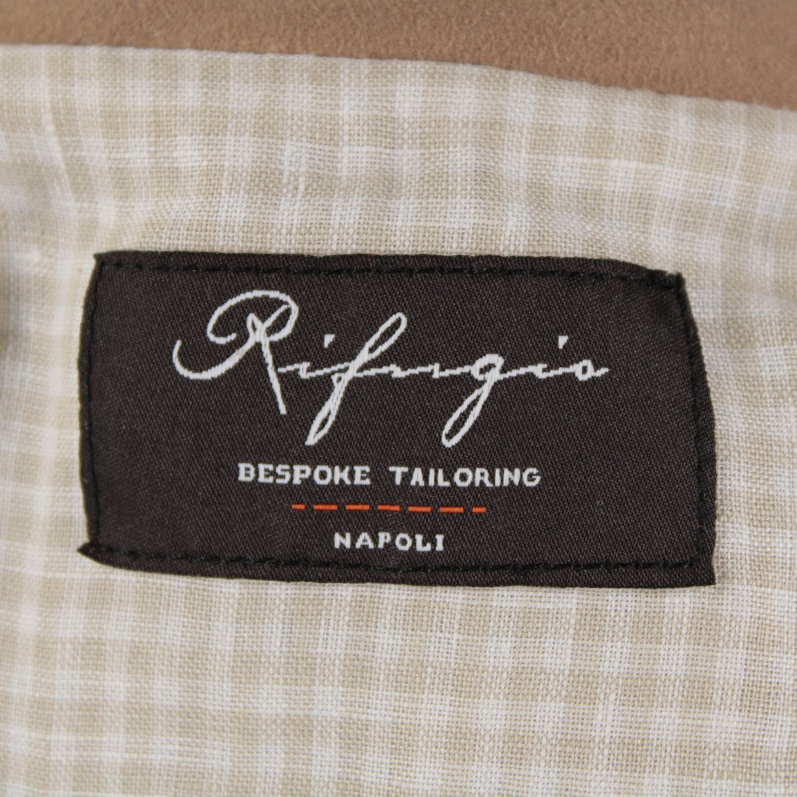 Rifugio NWD Vest / Bodywarmer Size 48 (Small US) In Solid Tan Suede Handmade