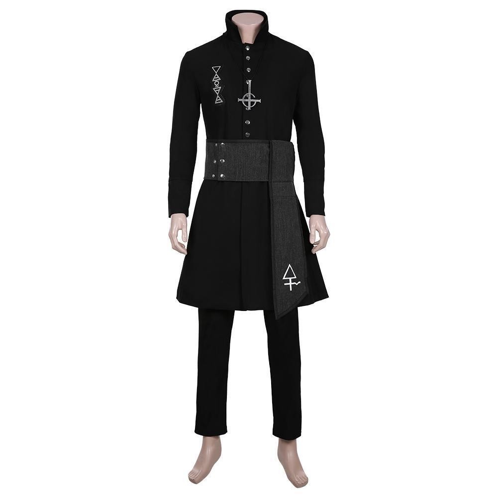 Ghost B.C. Nameless Ghoul Cosplay Costume Unisex Swedish Band Ghost Long Jacket