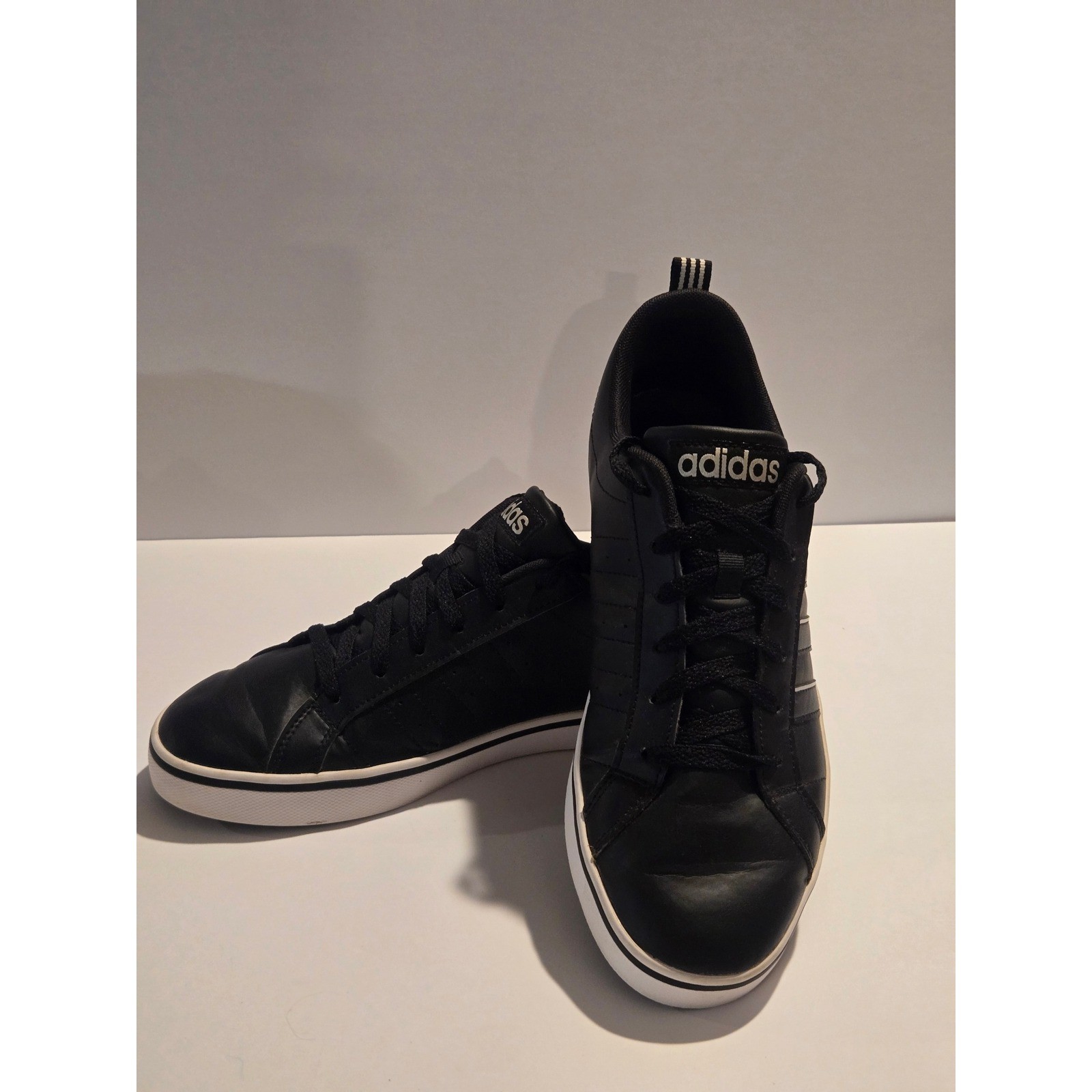 Adidas VS Pace Mens Sneakers Black White Low Top Casual Shoes B74494