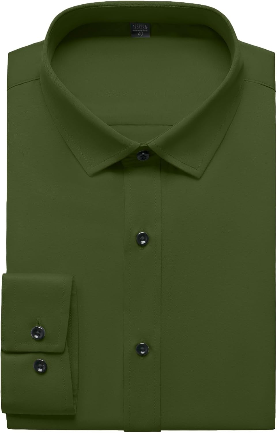 Men’s Wrinkle-Resistant Formal Stretch Dress Shirt, Button Down for Wedding