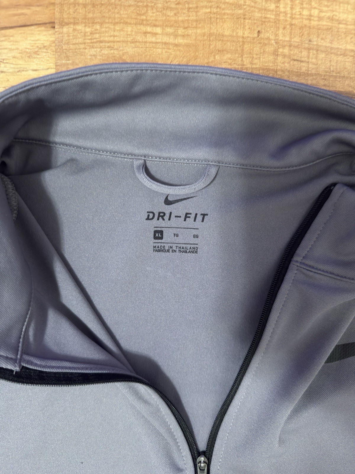 Nike Dri-FIT Men’s XL Gray Full Zip Track Jacket Athletic Training Performance
