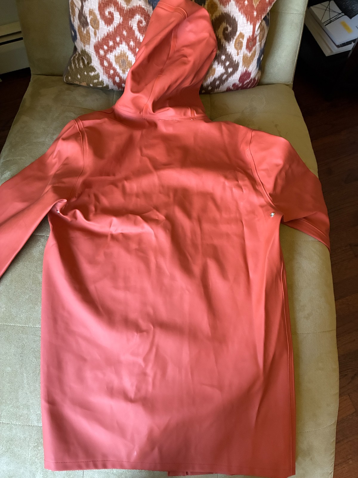 Stutterheim Orange Raincoat Mens Small