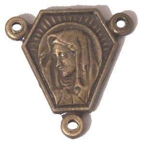 Jesus – Mary center piece – Bronze (1.3 cm-0.5″ )
