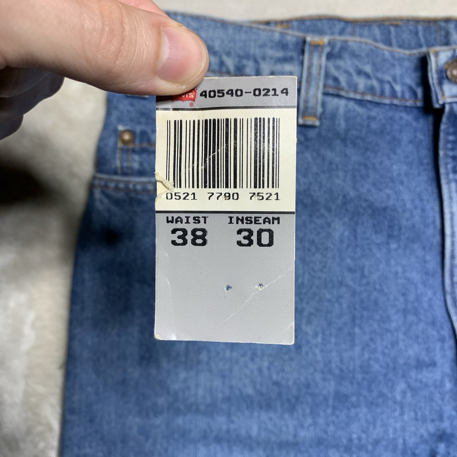 NEW Vintage 90s Levi’s 540 Jeans Men’s 38×30 Brown Tab Relaxed Fit Loose USA