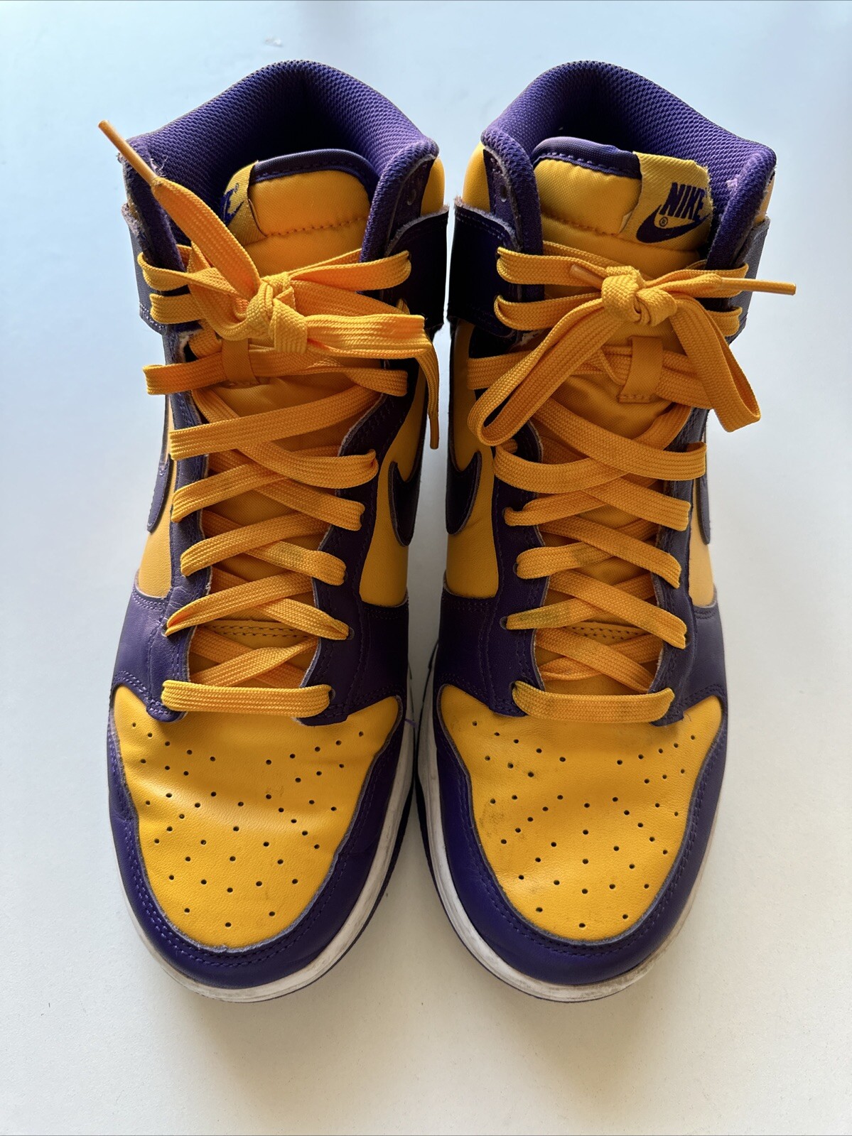 Nike Dunk High Lakers Mens Size 10 DD1399500 Purple Yellow Basketball Shoes