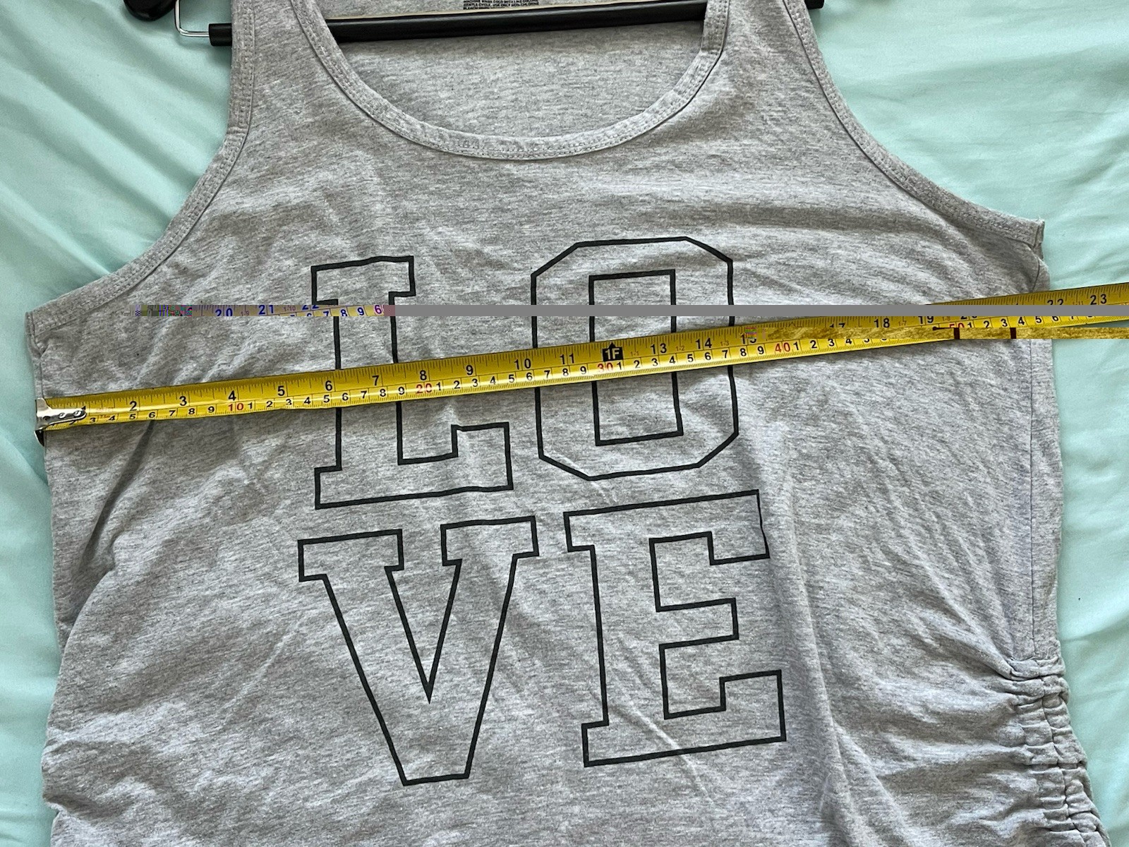 Bobbie Brooks Light Gray Logo Sleepwear Tee-Size 1X