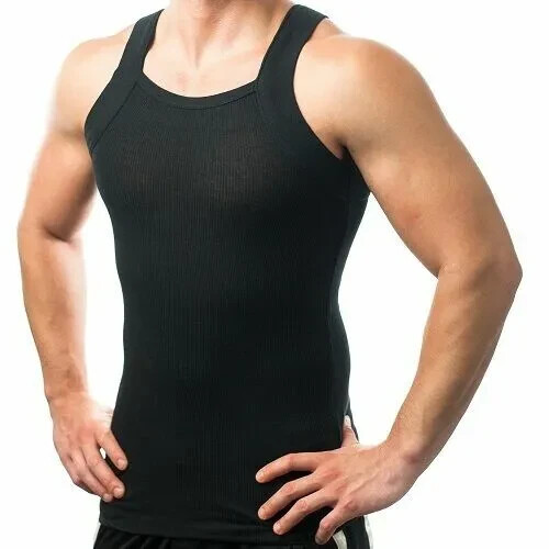 Different Touch Men’s G-Unit Tank Top Shirt Ribbed Square A shirt Cut 4 Pack