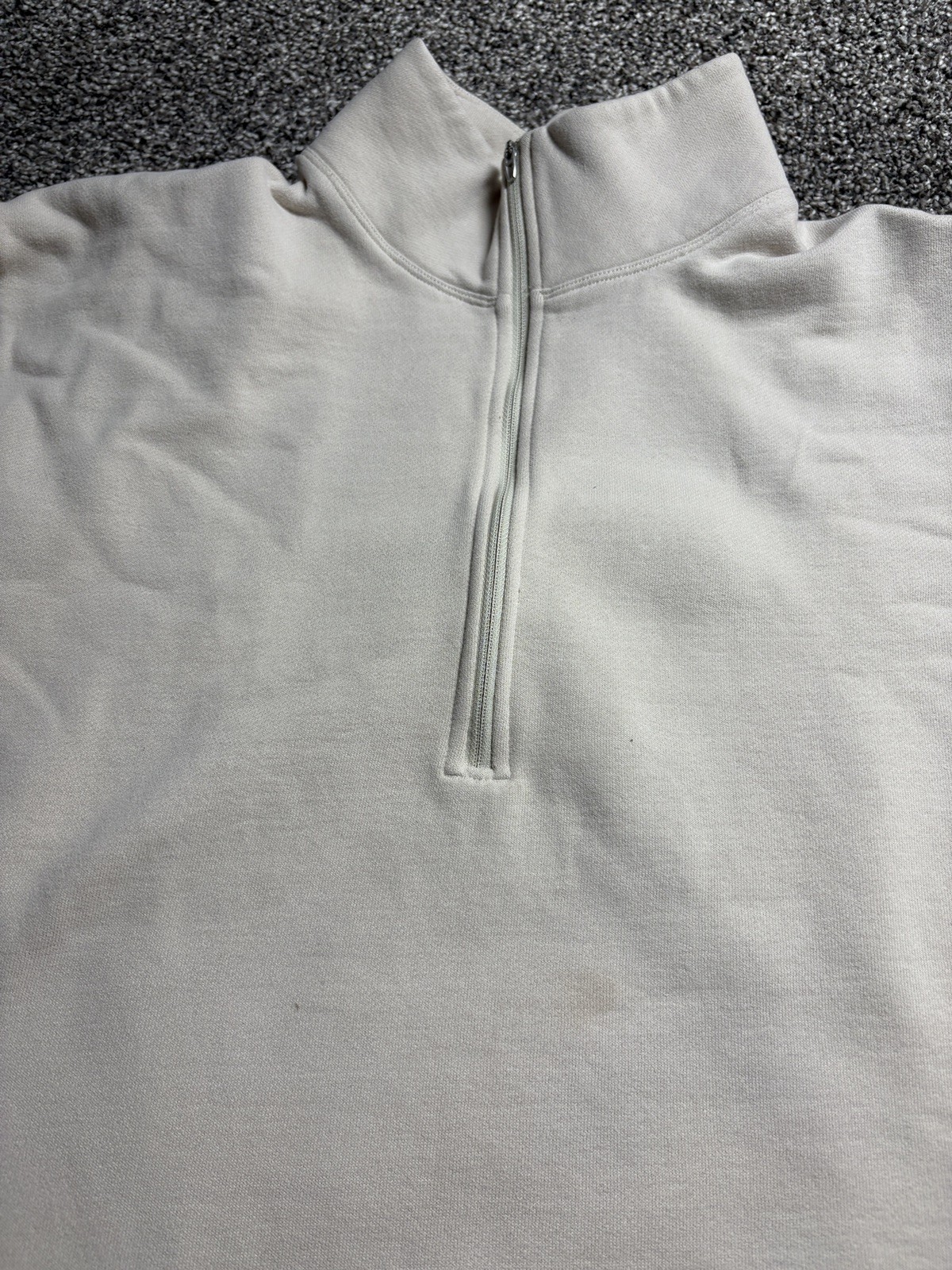 Lululemon Sweater Half Zip Pullover XL Beige Oversized Fleece 1/4 Zip LM3DTCS